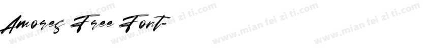 Amores Free Font字体转换